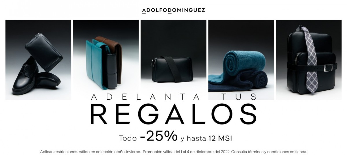¡Adelanta tus regalos con Adolfo Dominguez!
