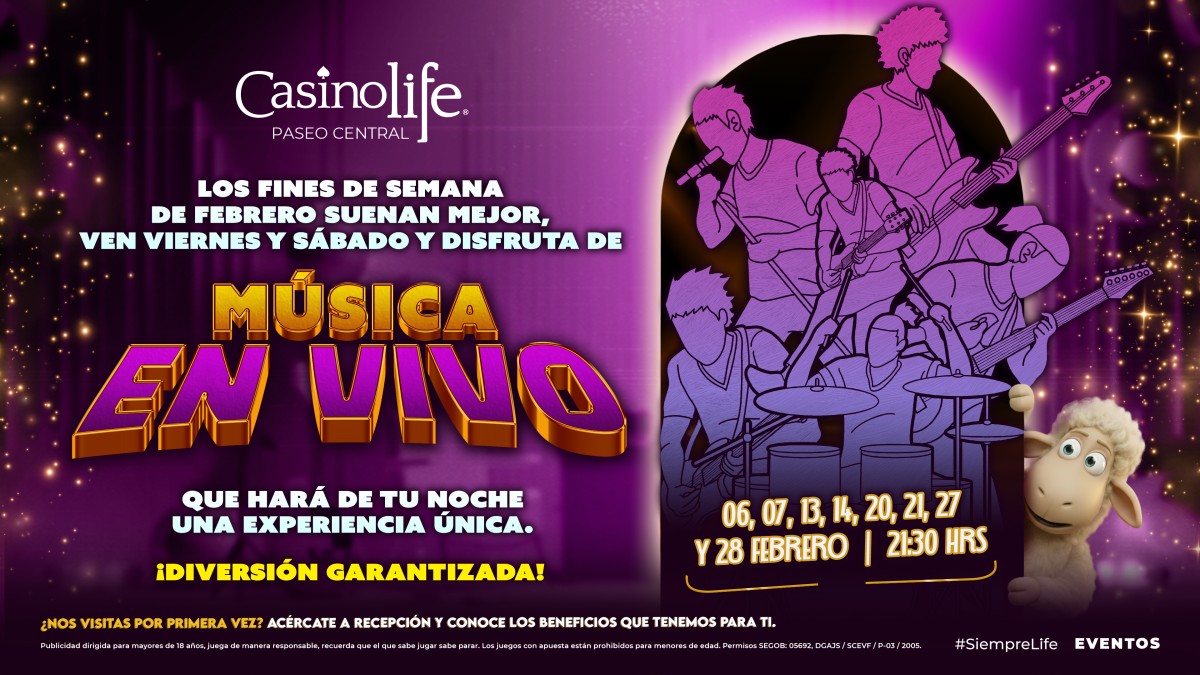 FINES DE SEMANA DE SHOW MUSICAL - CASINO LIFE