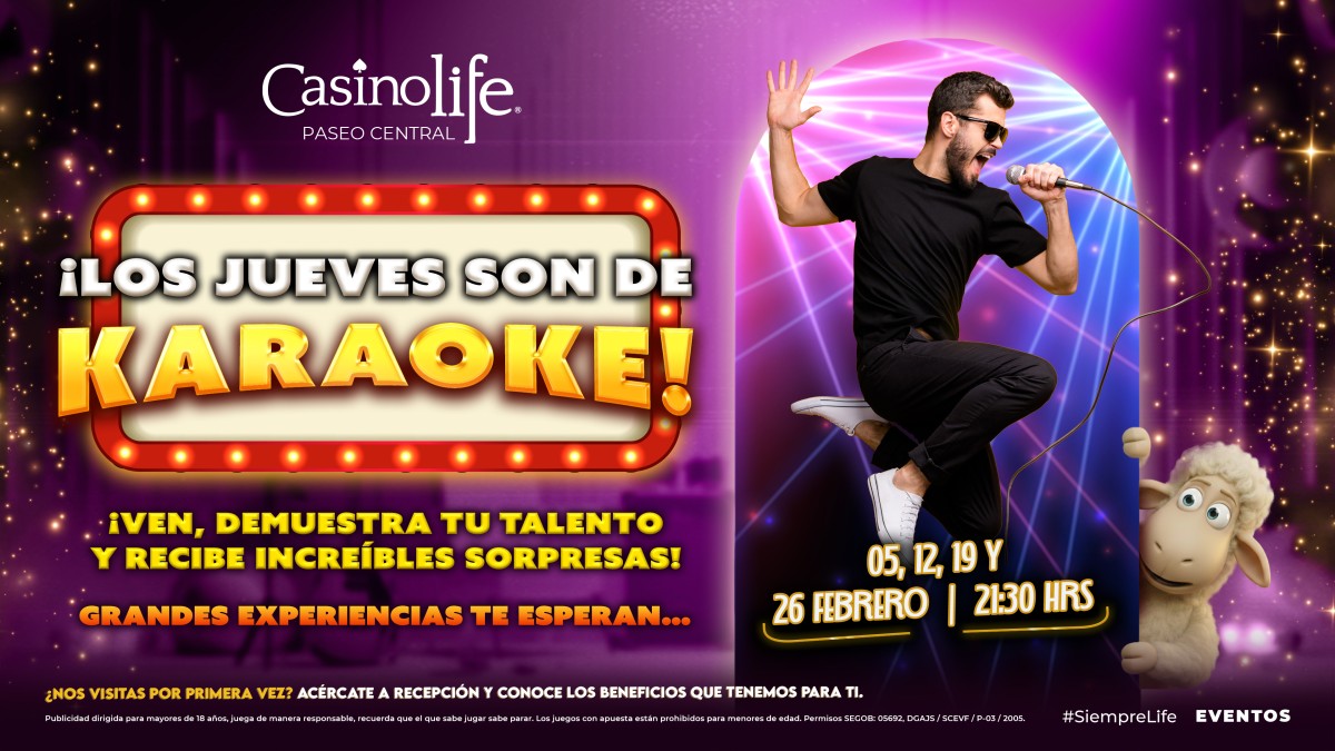 JUEVES DE KARAOKE - CASINO LIFE