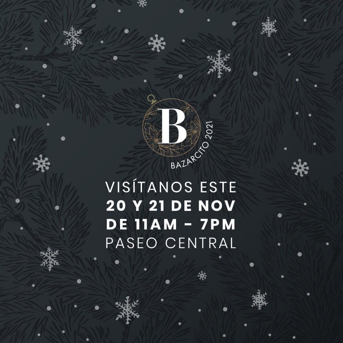 ¡Bazarcito en Paseo Central!
