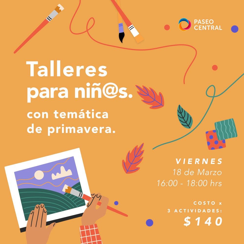 ¡TALLERES PARA NIÑOS!